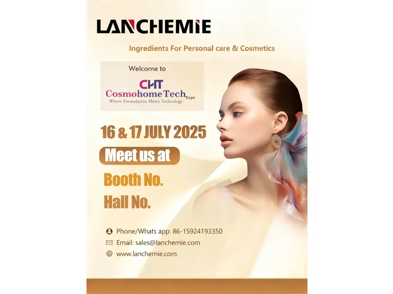 LANCHEMIE Shines at India's Cosmohome Tech Expo, Taking a Crucial Step in Deepening Its Footprint in the South Asian Cosmetic Ingredients Market